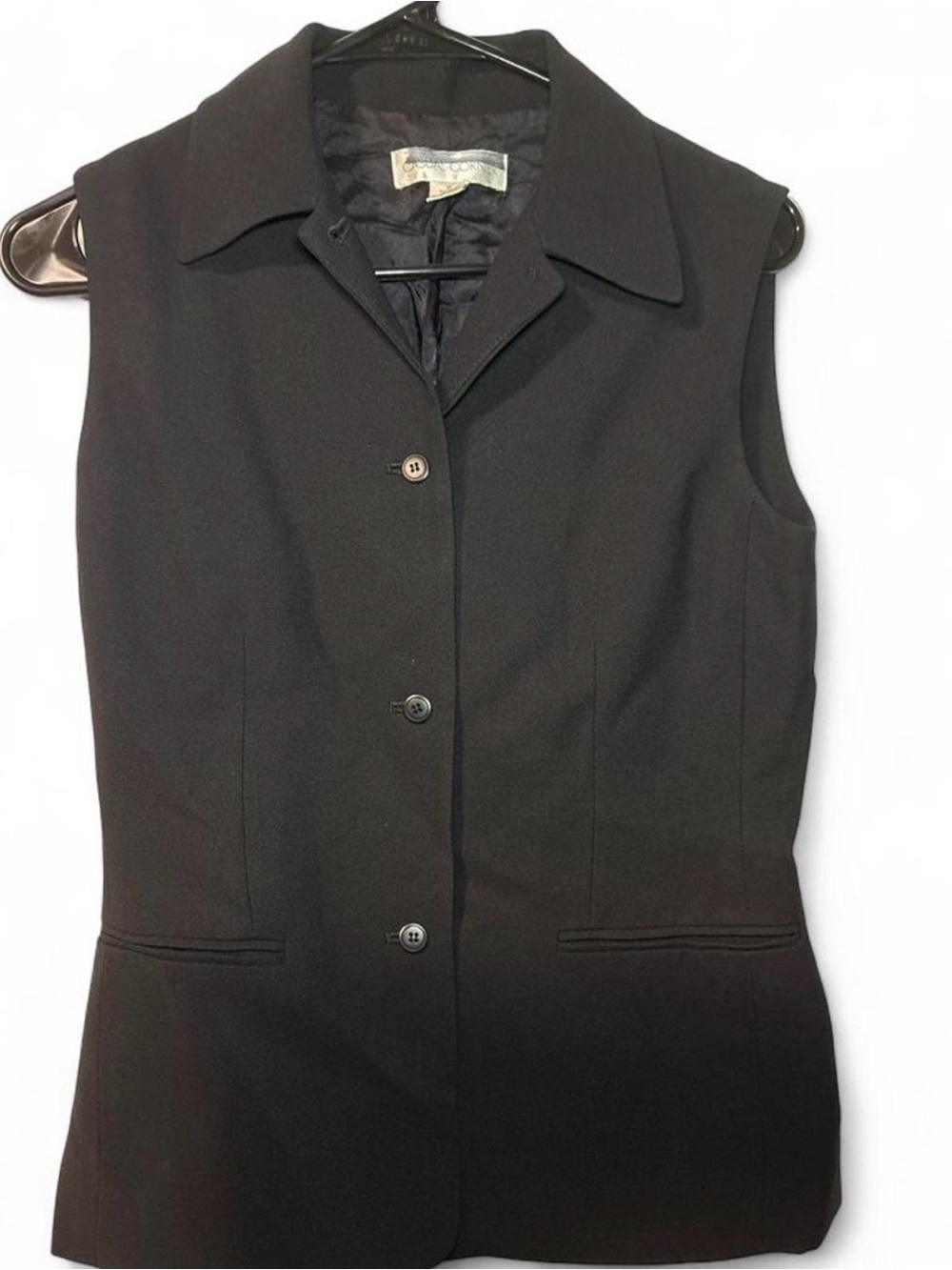 Casual Corner Black Lined Vest